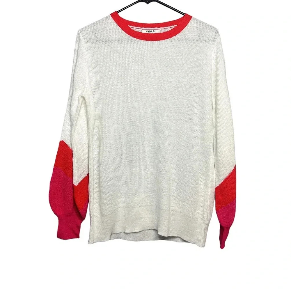 Andrée by Unit Sweater Bubble Sleeves Size Small - Picture 1 of 7